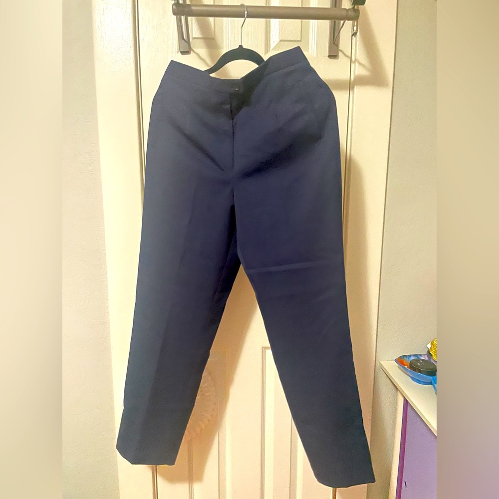 Womens Navy Dressbarn Dress Pants - size 10 (fits like an 8)